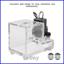 10W 600L/H DC 12V Pump + 600ml Water Tank Kit For PC CPU Liquid Cooling System