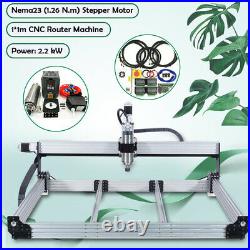 11M 4 Aixs CNC Router Machine Full Kit 2.2KW Water Cooled Spindle 110V NEMA23
