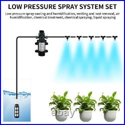 12V Electric Water Sprayer Pump Portable Misting System Sprinkler Cooling Set UK