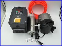 1.5KW ER11 Spindle Motor Water-cooled AC110V & 1.5KW VFD & Bracket & Pump Kit