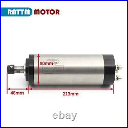 1.5KW ER16 CNC Water Cooled Spindle Motor 220V CNC Router Milling Kit + HY VFD