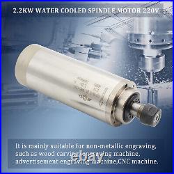 2200w Spindle Motor Vfd Cnc Kit Engraving Machine Water Cooled 2.2kw Er20 80mm