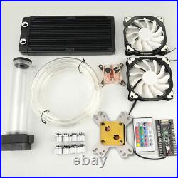 240mm Water Cooling Kit CPU GPU Hose For PC INTEL AMD Liquid Cooling System