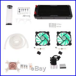 240mm Water Row CPU Graphics Cooling System Kit Computer Radiator Reservoir