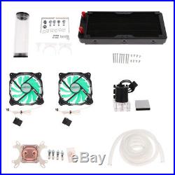 240mm Water Row CPU Graphics Cooling System Kit Computer Radiator Reservoir