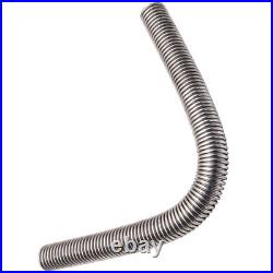 24 Stainless Steel Chrome Radiator Pipe Flexible Coolant Water Hose Kit with Caps