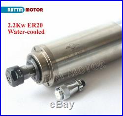 2.2KW ER20 Water Cooled Spindle Motor Engraving Grind 220V+Inverter CNC KitITA