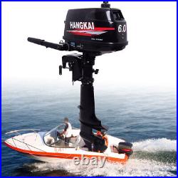 2 Stroke 6 HP Outboard Motor CDI Water Cooling Fishing Boat Engine with Tool Kit