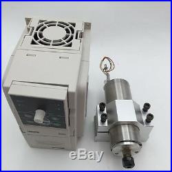 300W ER8 Spindle Motor Water Cooled 60000rpm&1.5KW VFD Inverter&Bracket&Pump Kit