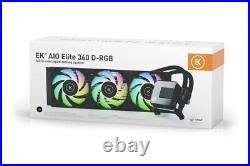 3831109829820 EK Water Blocks EK-AIO 360 Elite D-RGB All In One CPU Water Cooler