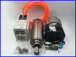 4.5KW Water Cooled ER20 Spindle Motor 24000rpm&4.5KW VFD Driver Inverter CNC Kit