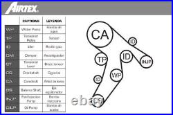 Airtex WPK-199808 Water Pump & Timing Belt Kit Engine Fits Audi Seat Skoda VW