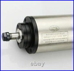 CNC 1.5KW er16 water cooled spindle motor+HY Inverter VFD+Clamp+Pump+Collet Kits