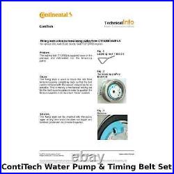 ContiTech Water Pump & Timing Belt Kit (Engine, Cooling)- CT1028WP3 -OE Quality