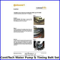 ContiTech Water Pump & Timing Belt Kit (Engine, Cooling)- CT1115WP1 -OE Quality