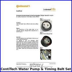 ContiTech Water Pump & Timing Belt Kit (Engine, Cooling)- CT1148WP1 -OE Quality