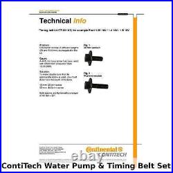 ContiTech Water Pump & Timing Belt Kit (Engine, Cooling)- CT881WP2 -OE Quality