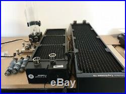 EK Water Cooling Kit, 2 Radiators, 2 Pumps, reservior, fittings, QDC parts
