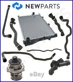 For BMW E39 5-Series Radiator Water Pump Hoses Thermostat Cooling Repair Kit