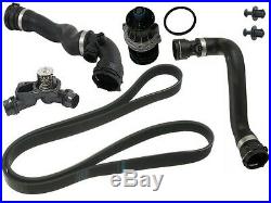 For BMW E46 High Quality Cooling KIT Water Pump+Thermostat+Upper & Lower Hoses
