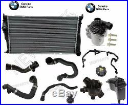 For BMW E82 E90 Automatic Cooling Hoses Radiator Thermostat Water Pump Tank Kit
