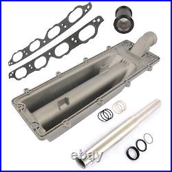 For BMW X5 4.4 4.8 Valley Pan + Collapsible Coolant Transfer Pipe Repair Kit
