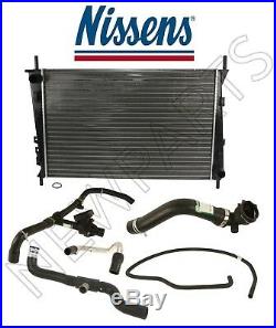 For Jaguar Radiator Lower Upper Water Hose with Thermostat Cooling System Kit