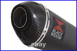 GSX 650F 1250FA 07-16 Water Cooled Exhaust Silencer Kit 200mm Oval Black BC20V