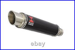 GSX 650F 1250FA 07-16 Water Cooled Exhaust Silencer Kit 350mm Round Black BG35R