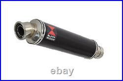 GSX 650F 1250FA 07-16 Water Cooled Exhaust Silencer Kit 350mm Round Black BN35R