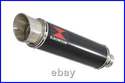 GSX 650F 1250FA 07-16 Water Cooled Exhaust Silencer Kit 360mm Round Black BG36R