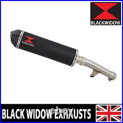 GSX 650F 1250FA 07-16 Water Cooled Exhaust Silencer Kit 400mm Oval Black BC40V