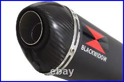 GSX 650F 1250FA 07-16 Water Cooled Exhaust Silencer Kit 400mm Oval Black BC40V