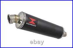 GSX 650F 1250FA 07-16 Water Cooled Exhaust Silencer Kit 400mm Round Black BN40R