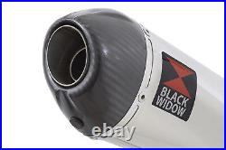 GSX 650F 1250FA 07-16 Water Cooled Exhausts Silencer Kit 200mm Oval Carbon 200ST