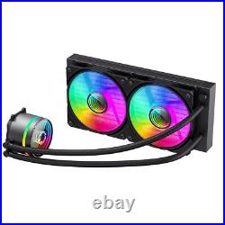 GameMax Iceburg 240mm AIO Water Cooler LED Fan CPU Liquid Cooling System PC Kit