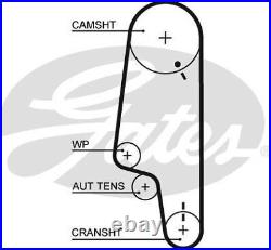 Gates KP15427XS-2 Water Pump & Timing Belt Kit Cooling System Fits Seat VW