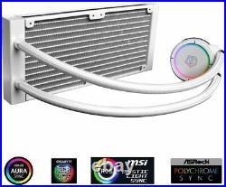 ID-COOLING ZOOMFLOW 240X SNOW RGB CPU Water Cooler 5V Adressable for Intel & AMD