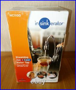 Insinkerator HC1100 Steaming Hot & Cool water Tap Chrome Complete kit BNIB