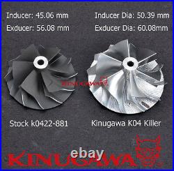 Kinugawa Upgrade Billet CHRA Kit MAZDA Mazdaspeed 3 6 CX7 CX9 K0422-881 + 20% HP
