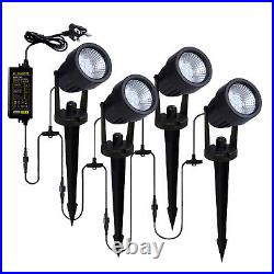 Litecraft Sitka Spike Light LED Kit With Photocell & 5m Cable In Black 6 Pack