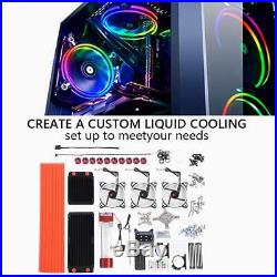 PC CPU Liquid Water Cooling Complete Kit 275mm Radiator CPU GPU Block Reservoir