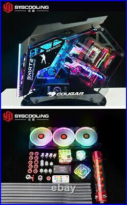 PC water cooling kit for Intel CPU socket PETG tube liquid cooling system RGB