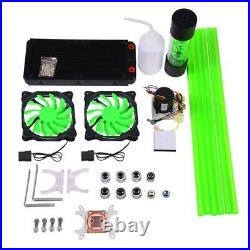 RGB CPU Liquid Cooling Kit with Pump Reservoir Fan 6 Tubes for PC