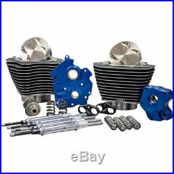 S&S Chain Drive 124 Big Bore Power Package Kit Chrome Harley M8 Water-Cooled