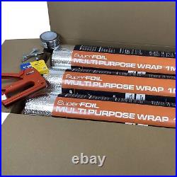SuperFOIL Shed Insulation Kit Staple Gun Staples Tape Draught Warm Cool Perform