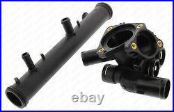 Thermostat Housing Cooling Liquid Flange Water Pipe For VW Bora Golf IV VR5