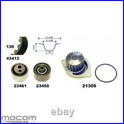 Timing Belt Kit+Water Pump Teeth 136 for Citroen Saxo Nissan Micra II K11