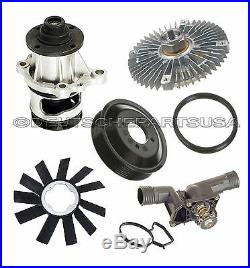 WATER PUMP + PULLEY + FAN CLUTCH + BLADE + THERMOSTAT COOLING KIT for BMW E36 Z3