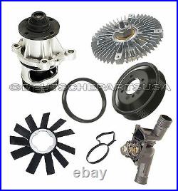 WATER PUMP + PULLEY + FAN CLUTCH + BLADE + THERMOSTAT COOLING KIT for BMW E36 Z3